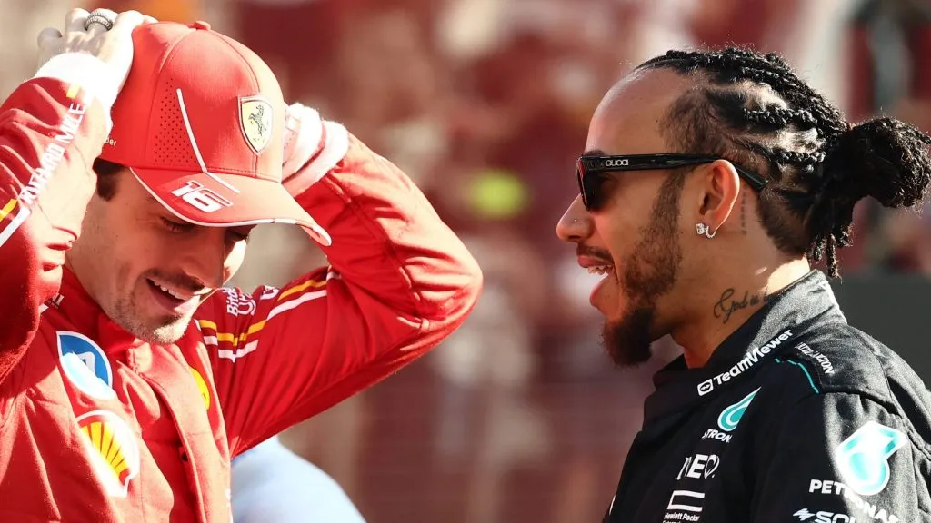 Hamilton e Leclerc em Abu Dhabi