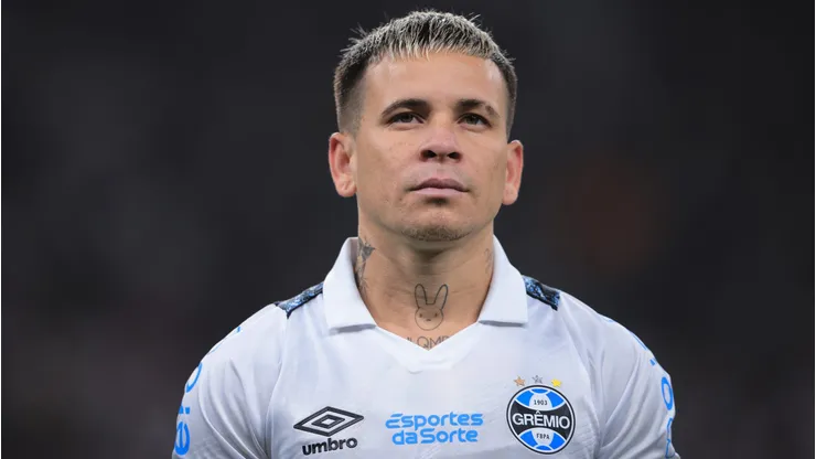 Soteldo durante partida entre Corinthians e Grêmio, na Neo Química Arena, pela Copa do Brasil.