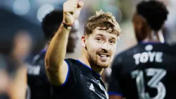 Matko Miljevic comemorando gol pelo Montreal, em 2022.