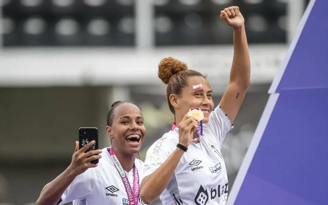 Paola Pereira, chega para reforçar o ataque colorado para nova temporada com grande expectativa dos torcida. Bruno Vaz/Santos FC