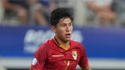 Miguelito, meia do Santos, pela Seleção Boliviana