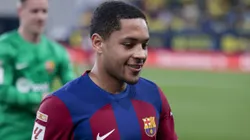 Vitor Roque durante partida entre Cádiz e Barcelona, pela La Liga. Foto: Jose Luis Contreras