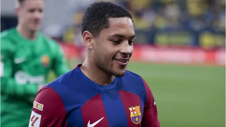 Vitor Roque durante partida entre Cádiz e Barcelona, pela La Liga. Foto: Jose Luis Contreras