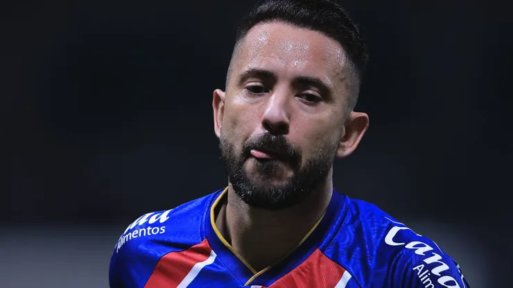 Everton Ribeiro durante partida entre Palmeiras e Bahia, no Allianz Parque, pelo Brasileirão.
