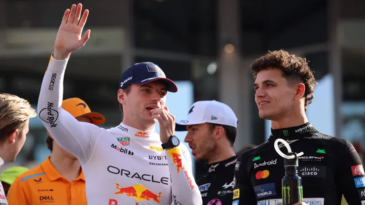 Verstappen e Norris em Abu Dhabi