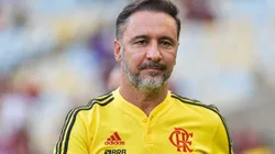 Vítor Pereira durante partida entre Flamengo e Portuguesa-RJ, pelo Campeonato Carioca 2023