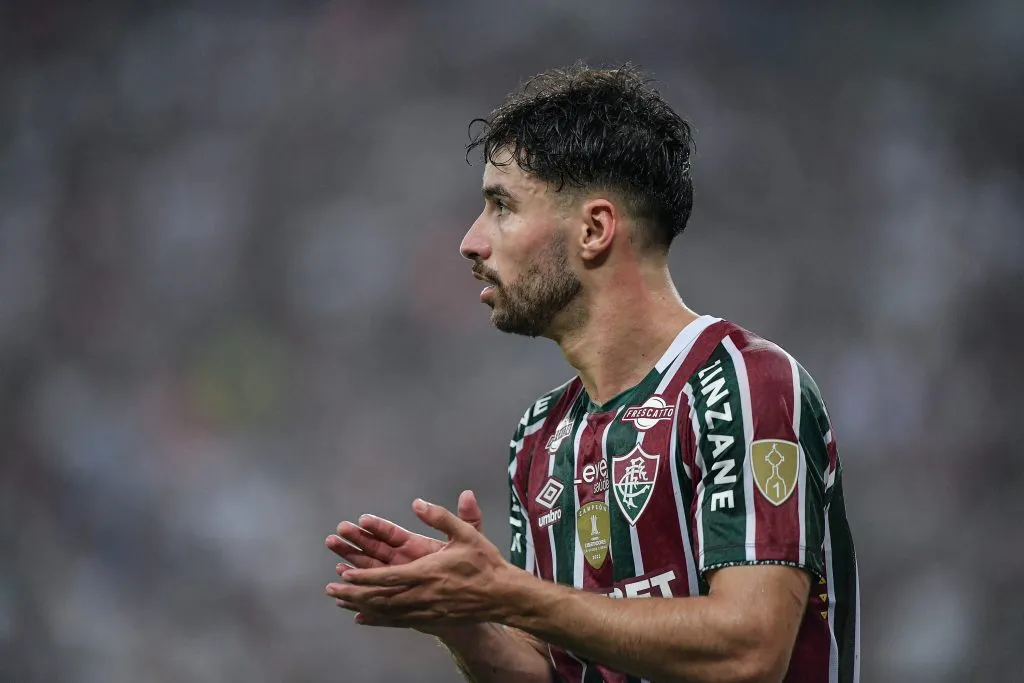 Martinelli jogador do Fluminense durante partida contra o Gremio no estadio Maracana pelo campeonato Copa Libertadores 2024. Foto: Thiago Ribeiro/AGIF