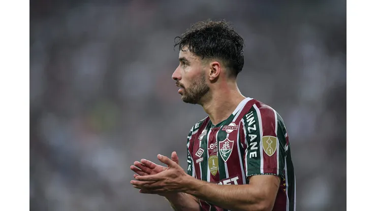 RJ - RIO DE JANEIRO - 20/08/2024 - COPA LIBERTADORES 2024, FLUMINENSE X GREMIO - Martinelli jogador do Fluminense durante partida contra o Gremio no estadio Maracana pelo campeonato Copa Libertadores 2024. Foto: Thiago Ribeiro/AGIF