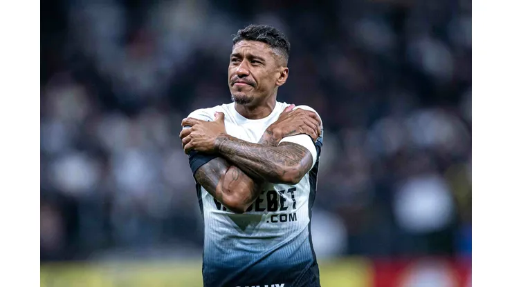 SP - SAO PAULO - 28/05/2024 - COPA SUL-AMERICANA 2024, CORINTHIANS X RACING-URU - Paulinho jogador do Corinthians durante partida contra o Racing-URU no estadio Arena Corinthians pelo campeonato Copa Sul-Americana 2024. Foto: Leonardo Lima/AGIF