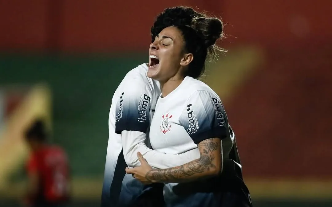 Nicole Marussi, zagueira das Brabinhas e destaque na Copinha Feminina 2024 em goleada sobre o Centro Olímpico. Foto: Rodrigo Gazzanel/Ag. Corinthians