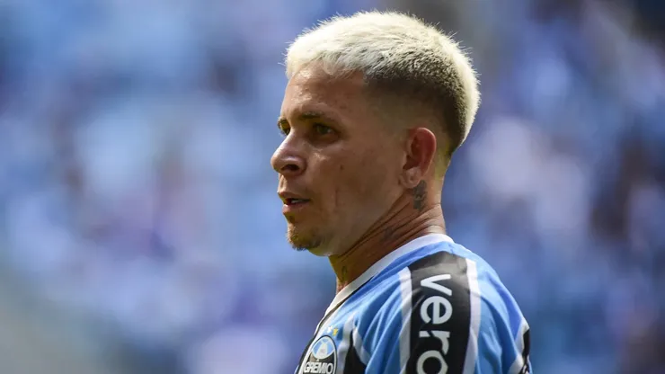 Soteldo durante partida entre Grêmio e São Paulo, pelo Campeonato Brasileiro. Foto: Ricardo Rimoli