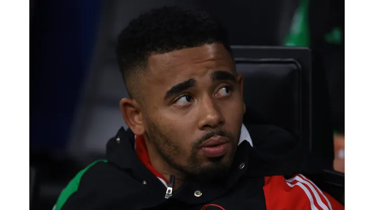 Gabriel Jesus acompanha partida do Arsenal - Foto: IMAGO / Sportimage