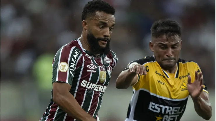 Fluminense contra o Criciúma no Brasileirão. Foto: Jorge Rodrigues/AGIF