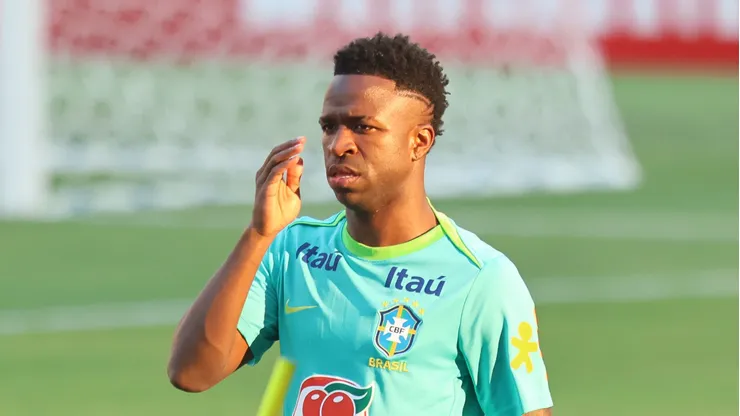 Vini Jr. na Seleção Brasileira. Foto: Fernando Torres/AGIF
