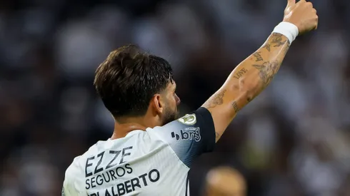 SP - SAO PAULO - 03/12/2024 - BRASILEIRO A 2024, CORINTHIANS X BAHIA - Yuri Alberto jogador do Corinthians comemora seu gol durante partida contra o Bahia no estadio Arena Corinthians pelo campeonato Brasileiro A 2024. Foto: Joisel Amaral/AGIF
