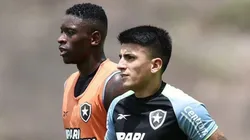 Almada e Luiz Henrique, atacantes do Botafogo em treinos