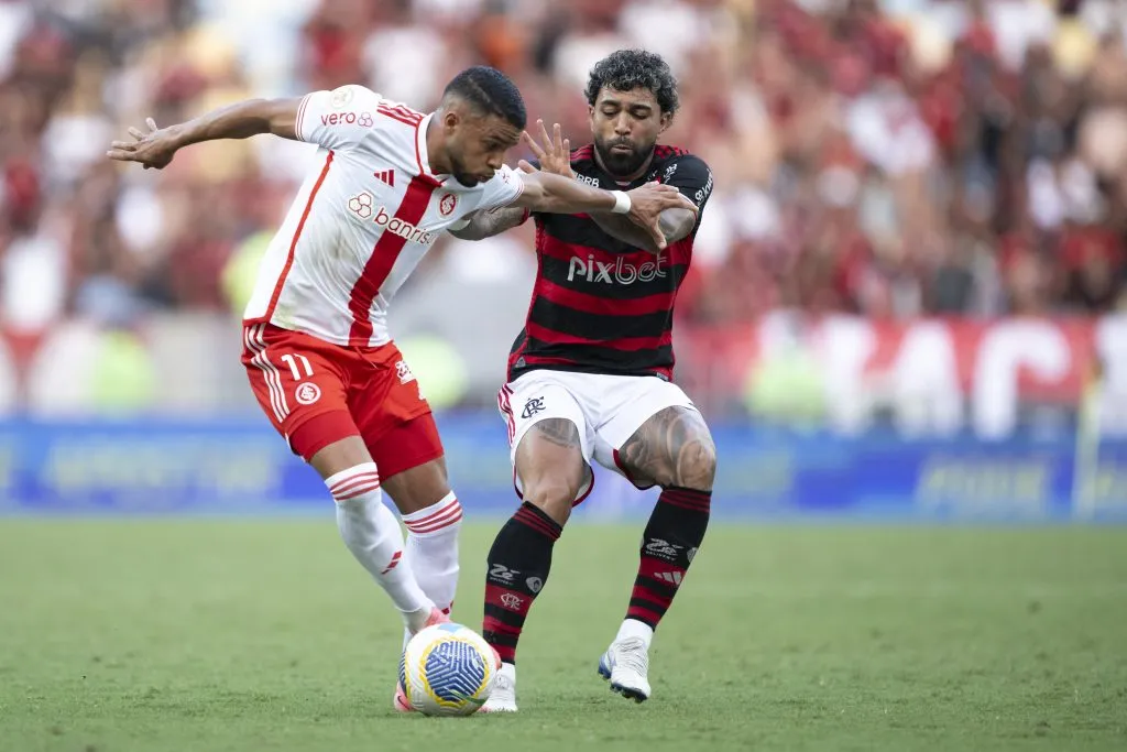 Foto: Jorge Rodrigues/AGIF – Internacional perdeu para o Flamengo e não tem mais chances de título no Brasileirão