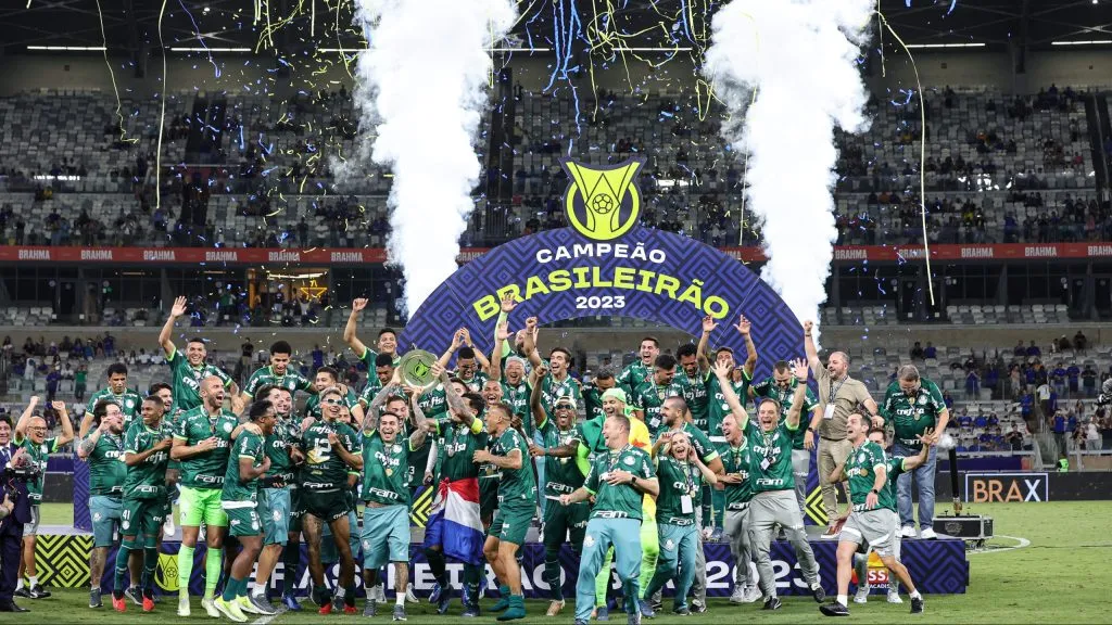 Palmeiras conquista título do Brasileirão no Mineirão. Foto: Gilson Lobo/AGIF