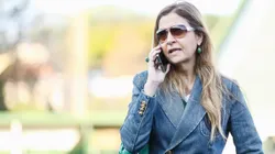 SP - CAMPINAS - 28/09/2024 - BRASILEIRO A 2024, PALMEIRAS X ATLETICO-MG - Leila Pereira presidente do Palmeiras durante partida contra o Atletico-MG no estadio Brinco de Ouro pelo campeonato Brasileiro A 2024.