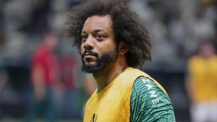 Marcelo durante partida entre Atlético-MG e Fluminense, pelas quartas de final da Libertadores, na Arena MRV. Foto: Allan Calisto