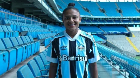 Dani Barão, atacante do Grêmio e peça fundamental para o elenco tricolor renova o vínculo com o clube por mais uma temporada