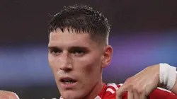 Benjamín Rollheiser durante jogo do Benfica na Champions League.