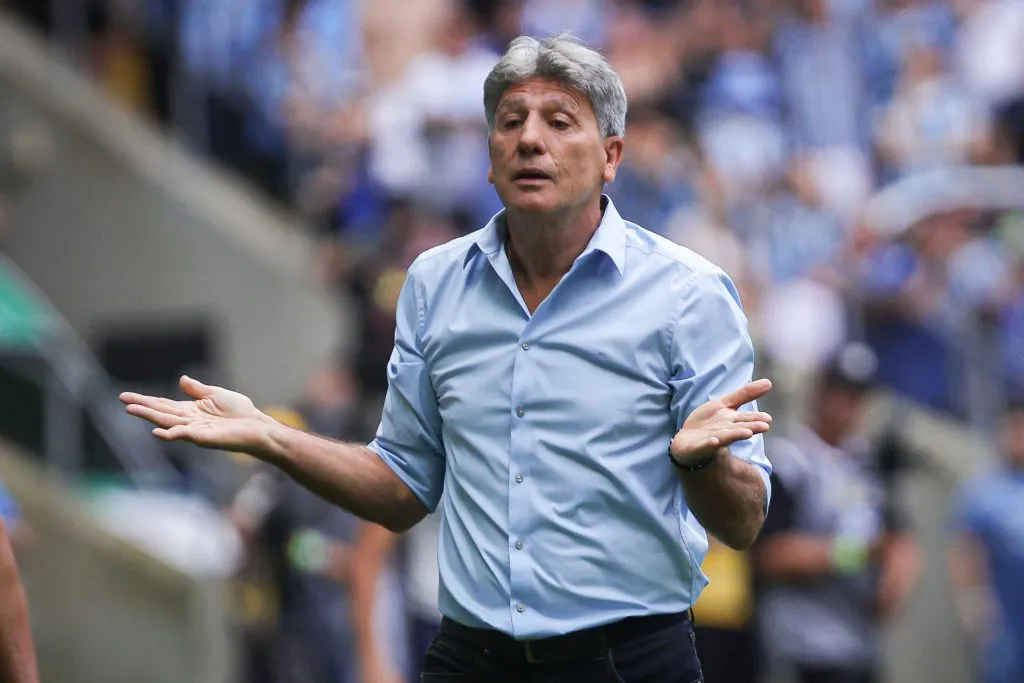 Thiago Leifert saiu em defesa de Renato Portaluppi no Grêmio