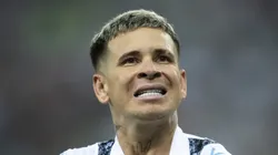 Soteldo comemora gol pelo Grêmio.