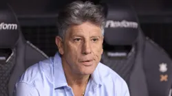 SP - SAO PAULO - 25/07/2024 - BRASILEIRO A 2024, CORINTHIANS X GREMIO - Renato Portaluppi tecnico do Gremio durante partida contra o Corinthians no estadio Arena Corinthians pelo campeonato Brasileiro A 2024. Foto: Marcello Zambrana/AGIF