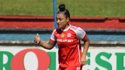 Zóio, jogadora das Gurias Coloradas durante partida contra o Juventude na disputa pela classificação no Gauchão Feminino