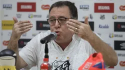 Marcelo Teixeira em entrevista coletiva do Santos