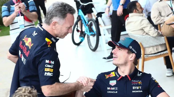 Verstappen e Horner no Catar