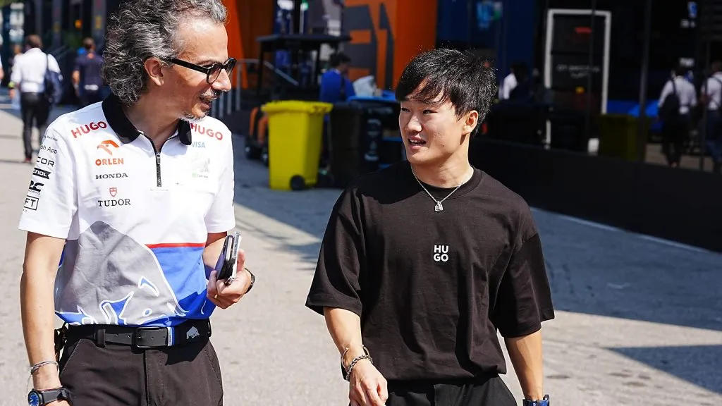 Tsunoda e Mekies em Monza