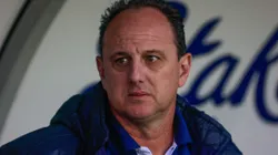 Rogério Ceni durante partida entre Juventude e Bahia, no Estádio Alfredo Jaconi, pelo Campeonato Brasileiro.