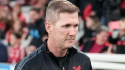 Paulo Turra tecnico do Athletico-PR durante partida contra o Libertad no estadio Arena da Baixada pelo campeonato Libertadores 2023. Foto: Robson Mafra/AGIF
