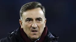 Carlos Carvalhal durante jogo do Braga na Europa League.