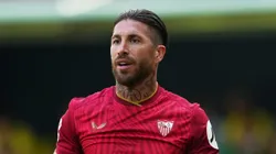 Sergio Ramos, zagueiro espanhol, jogando pelo Sevilla-ESP