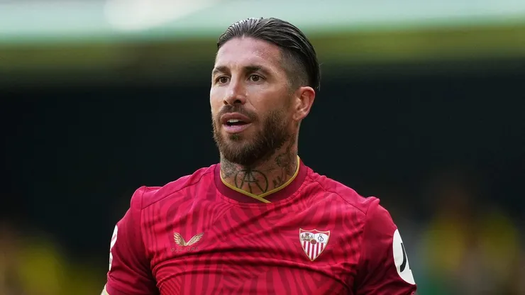 Sergio Ramos, zagueiro espanhol, jogando pelo Sevilla-ESP