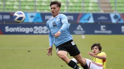 Joaquin Lavega pelo Uruguai, durante partida. Foto de Manuel Lema