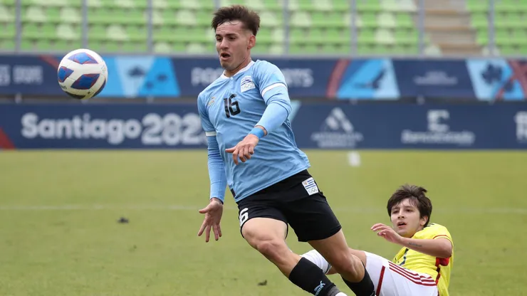 Joaquin Lavega pelo Uruguai, durante partida. Foto de Manuel Lema