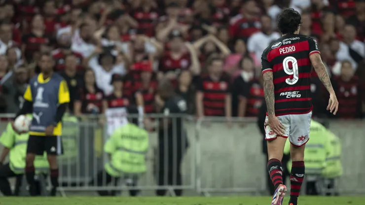 Pedro jogador do Flamengo durante partida contra o Bolivar. Foto: Jorge Rodrigues/AGIF