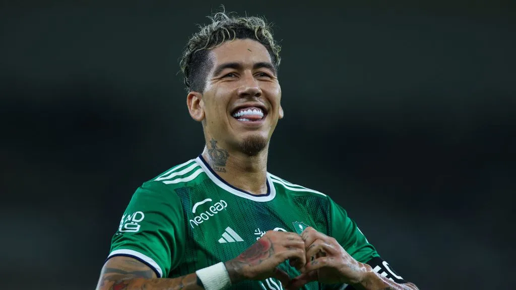 Firmino pelo Al-Ahli em 2024. Foto: Yasser Bakhsh/Getty Images