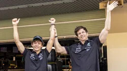 Toto Wolff e Antonelli em Abu Dhabi