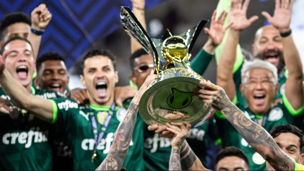 Título do Palmeiras no Brasileirão 2023. Foto: Fernando Moreno/AGIF