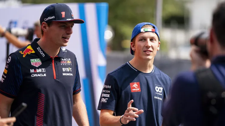 Lawson e Verstappen em 2023