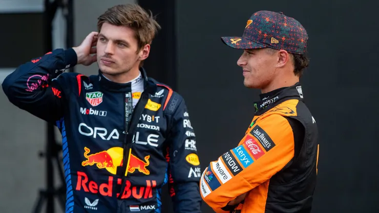 Norris e Verstappen no GP do México