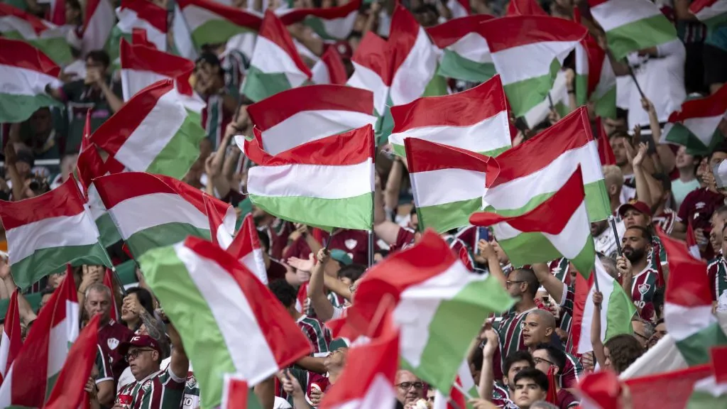 Torcida do Fluminense na Libertadores 2023. Foto: Jorge Rodrigues/AGIF