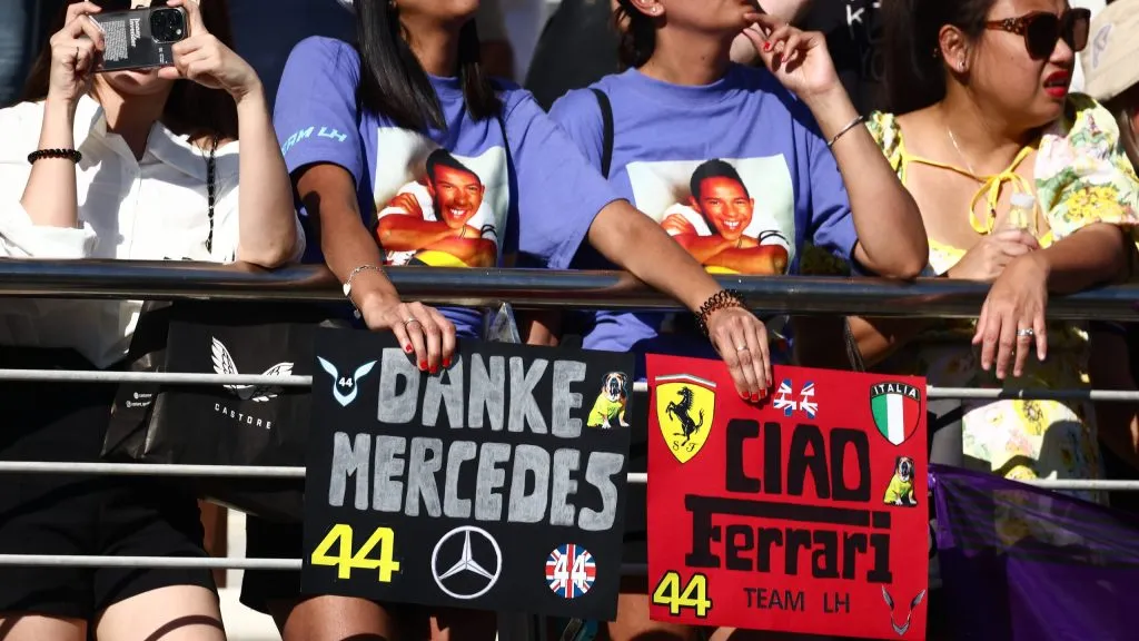 Fãs de Hamilton em Abu Dhabi