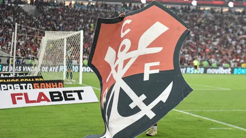 Jogador comemora gol pelo Flamengo. Foto: Thiago Ribeiro/AGIF