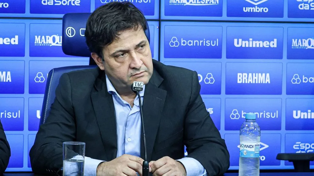 Alberto Guerra em entrevista. Foto: Maxi Franzoi/AGIF